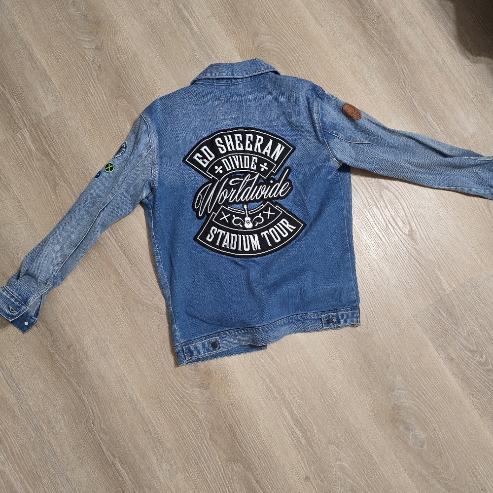 Blue Denim Jacket with Tour Patch
